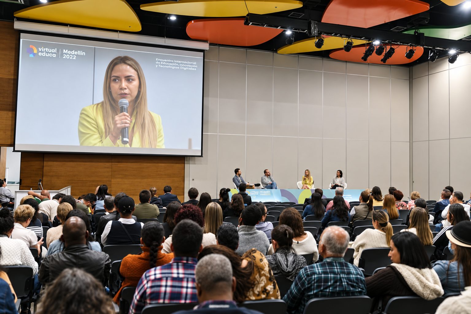 Auditorio de Virtual Educa durante el panel con Laura Carrión Rivas